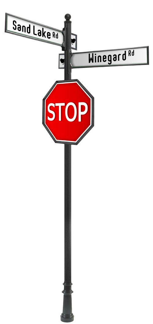 3" Round Fluted Pole