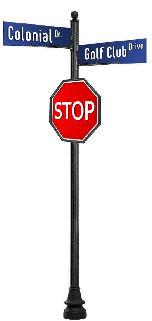 4" Round Fluted Pole