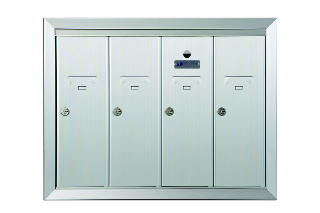 4 Doors Wide USPS Vertical Mailboxes
