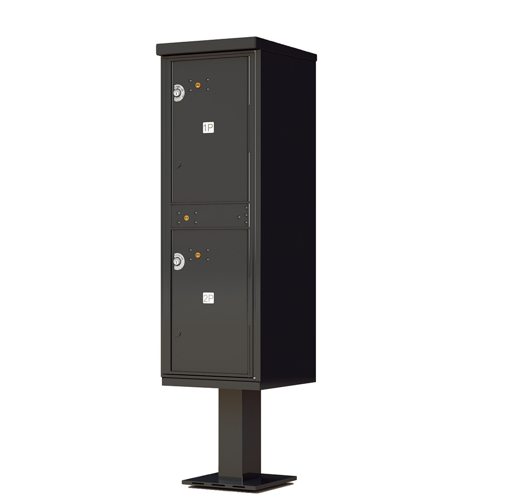 OPL Type I Outdoor Parcel Locker - 2 parcel compartments.