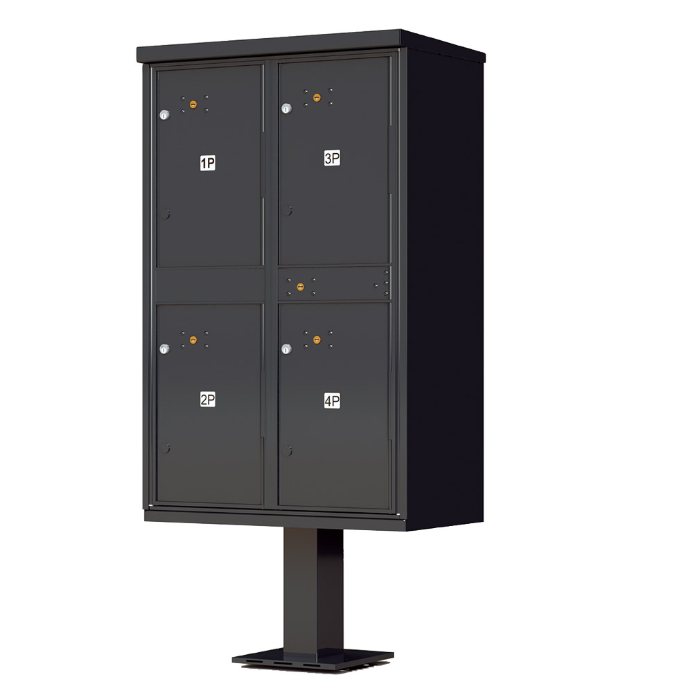 OPL Type II Outdoor Parcel Locker - 4 parcel compartments