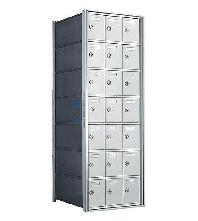 21 A Doors, 38-3/4"H Private Horizontal Mailbox