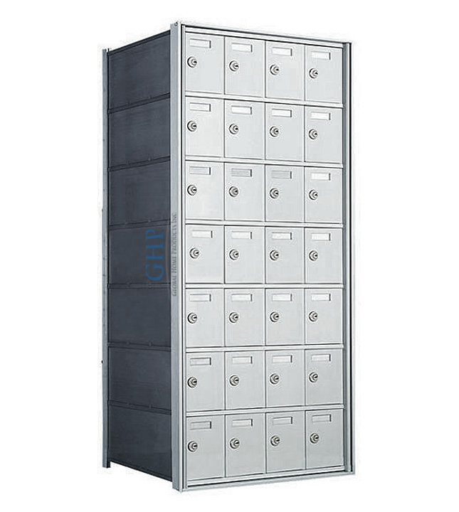 28 A Doors, 38-3/4"H Private Horizontal Mailbox