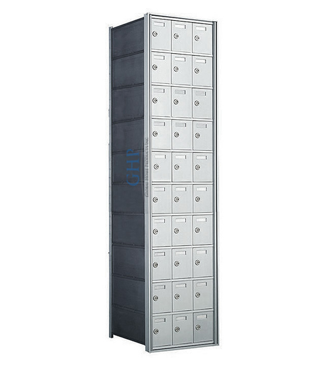 30 A Doors, 55"H Private Horizontal Mailbox