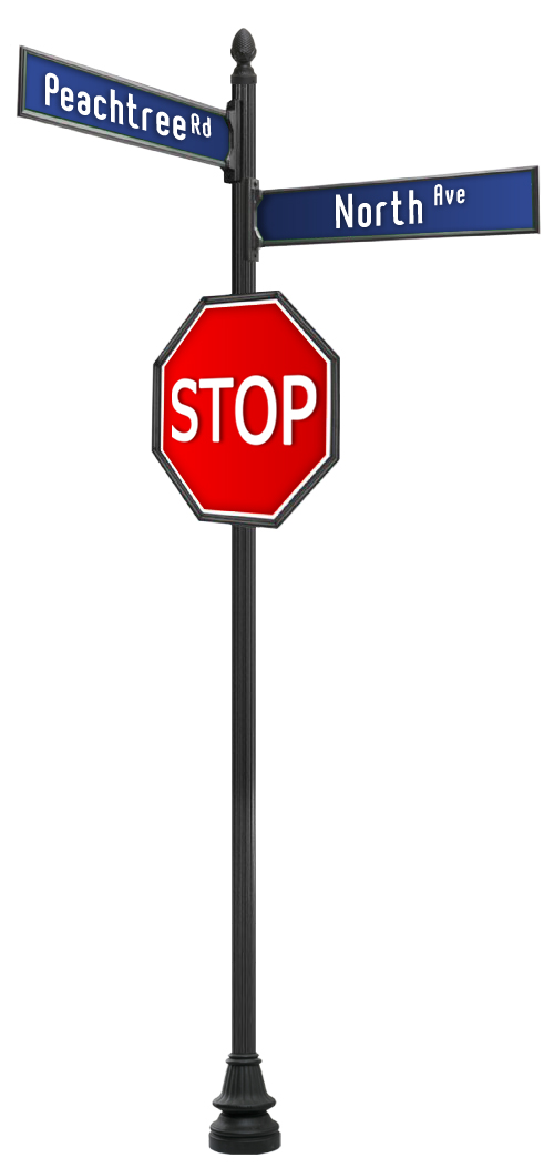 3" Round Fluted Pole