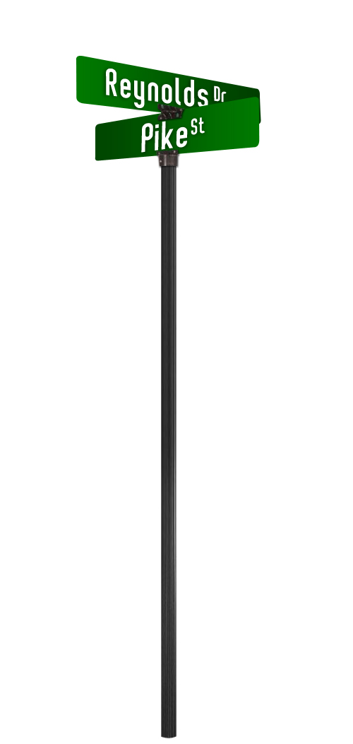 3" Round Fluted Pole