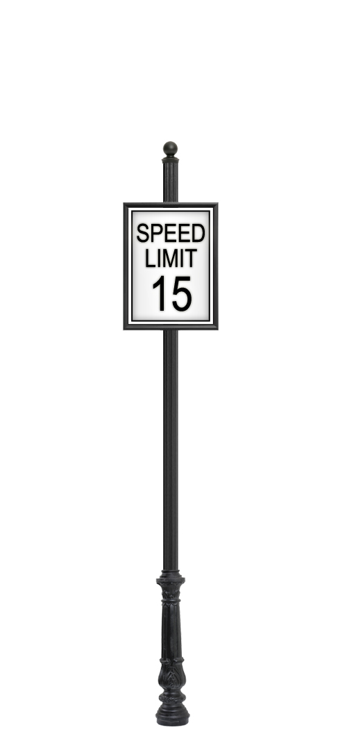 3" Round Fluted Pole