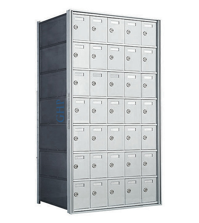 35 A Doors, 38-3/4"H Private Horizontal Mailbox