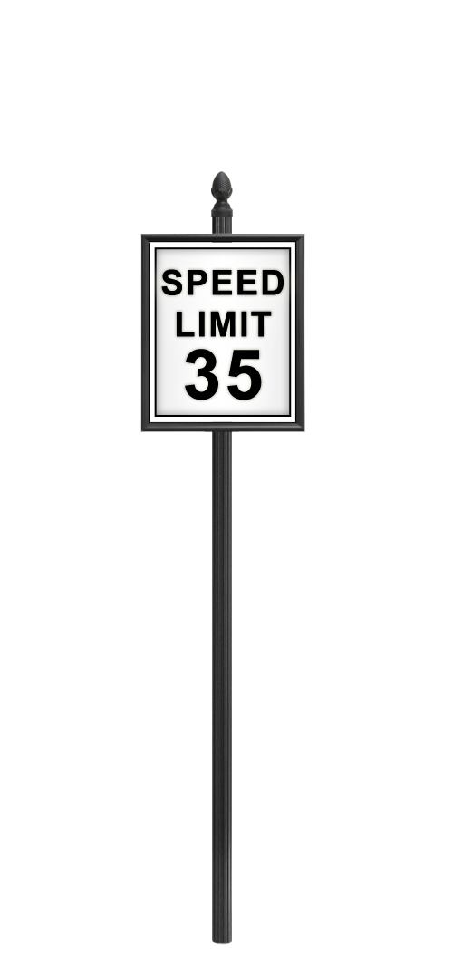 3" Round Fluted Pole