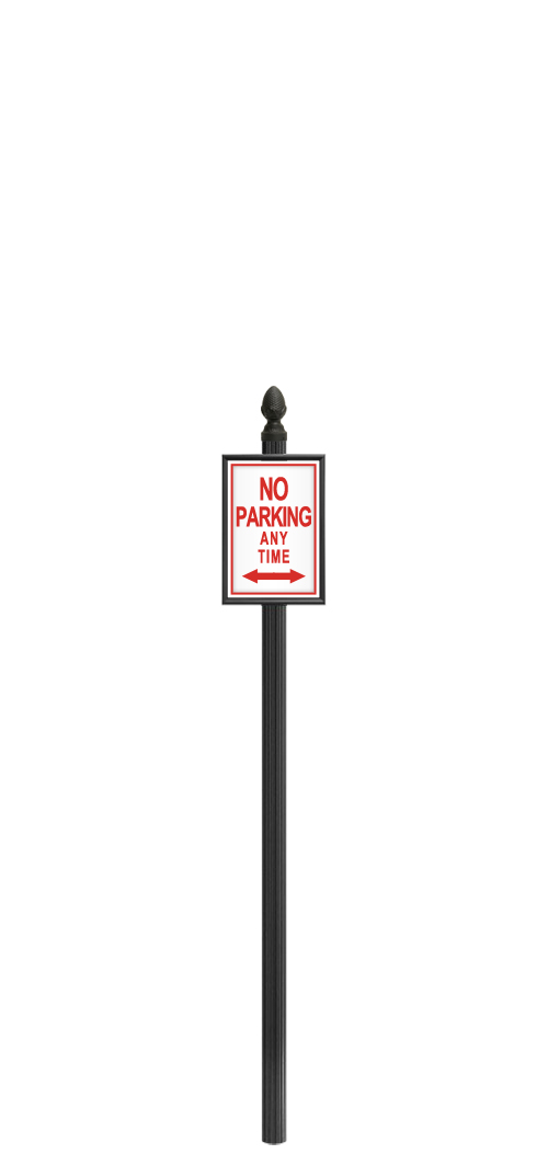 3" Round Fluted Pole