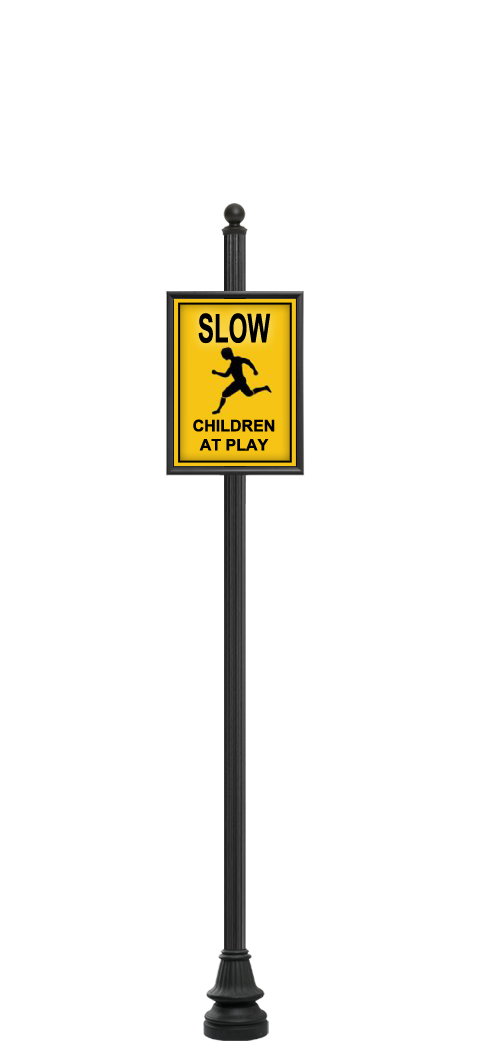 3" Round Fluted Pole