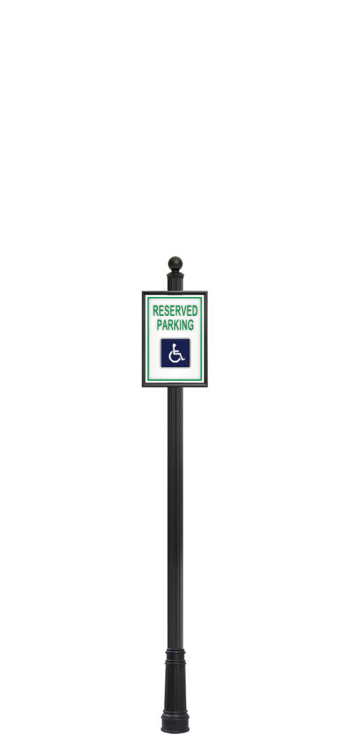 3" Round Fluted Pole