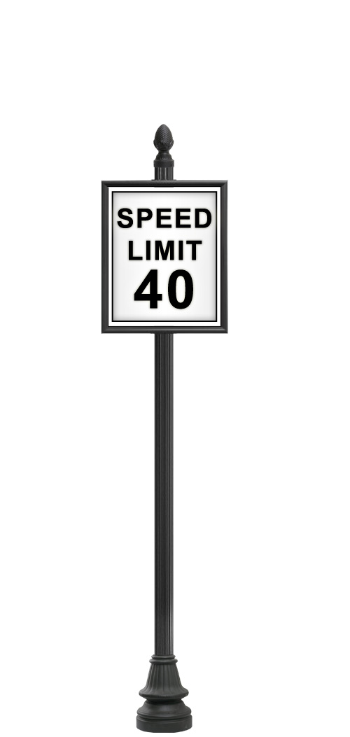 4" Round Fluted Pole