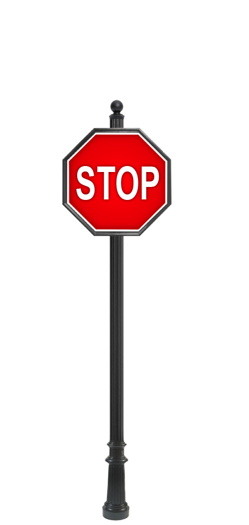 4" Round Fluted Pole