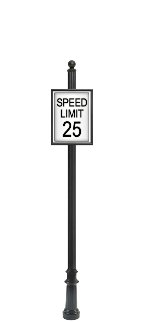 4" Round Fluted Pole