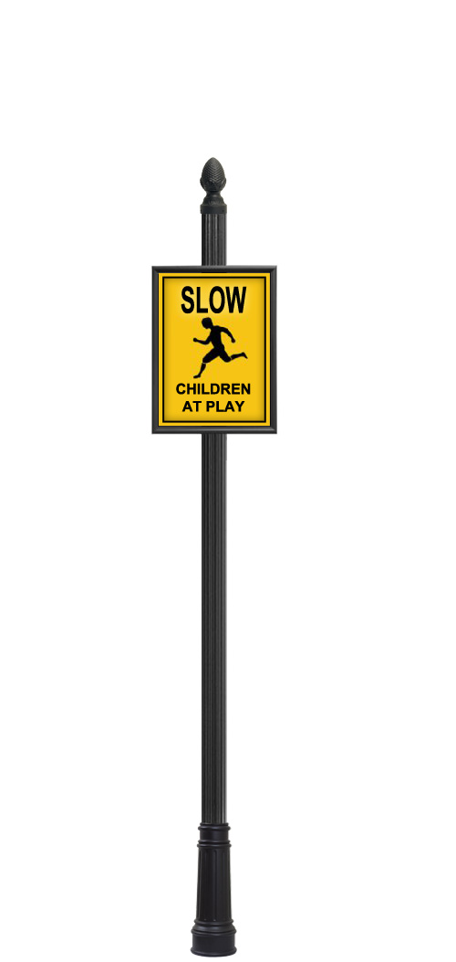 4" Round Fluted Pole