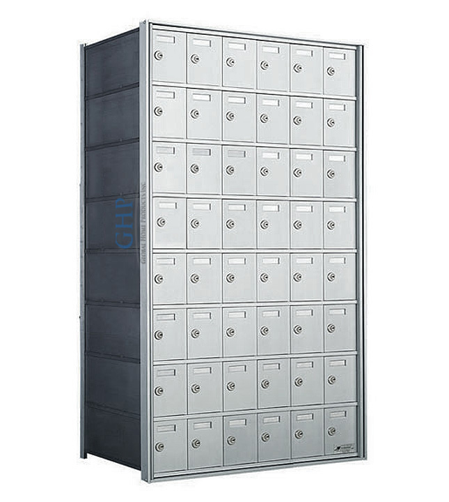 48 A Doors, 44-1/8"H Private Horizontal Mailbox