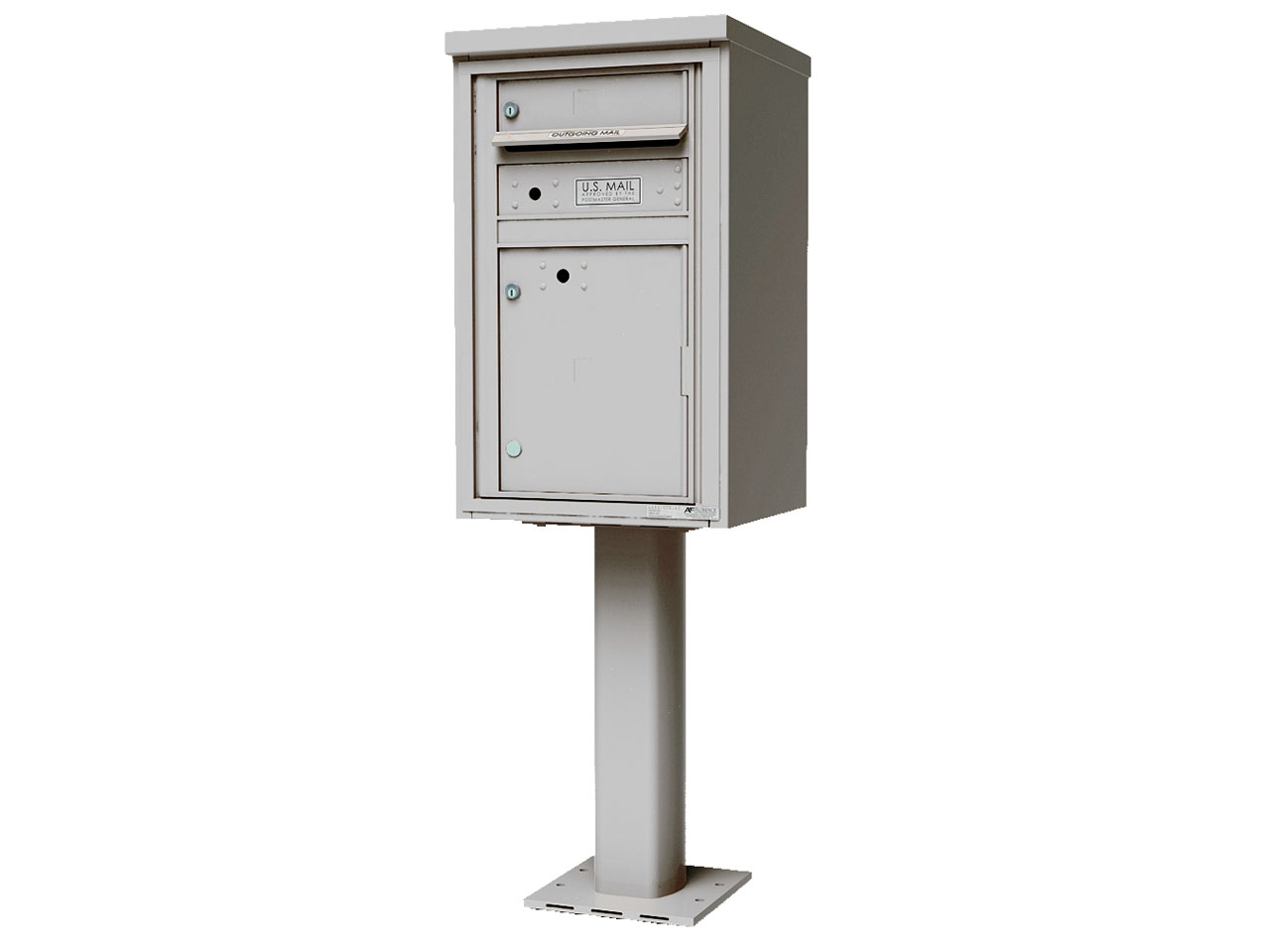 1-tenant door with 1-15" parcel locker