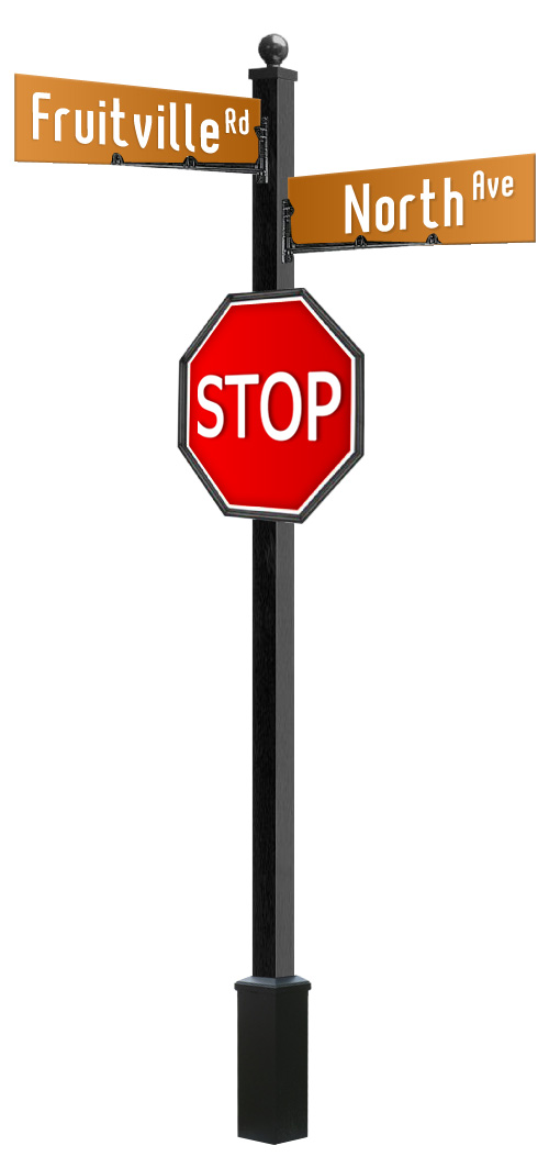 4" Square Smooth Pole