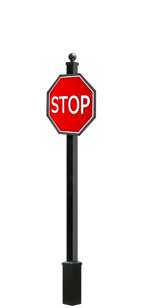 4" Square Smooth Pole