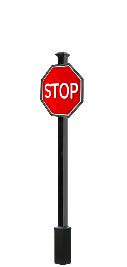 4" Square Smooth Pole