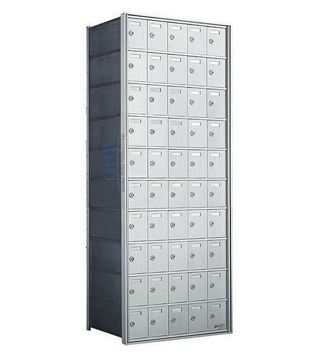 50 A Doors, 55"H Private Horizontal Mailbox