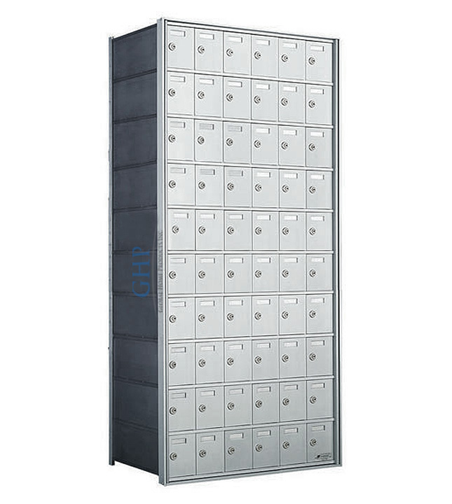60 A Doors, 55"H Private Horizontal Mailbox