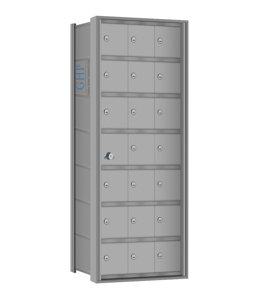 21 Doors - 7 High Mini-Storage Lockers