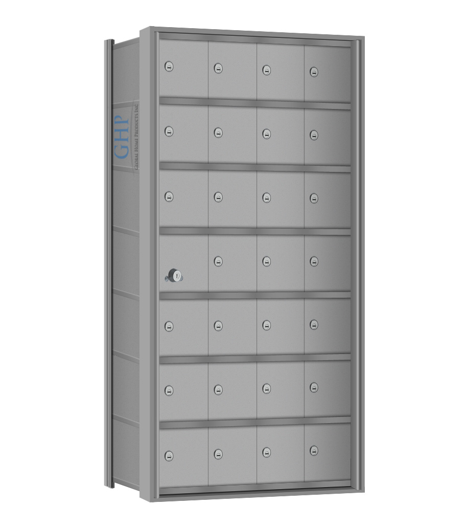 28 Doors - 7 High Mini-Storage Lockers