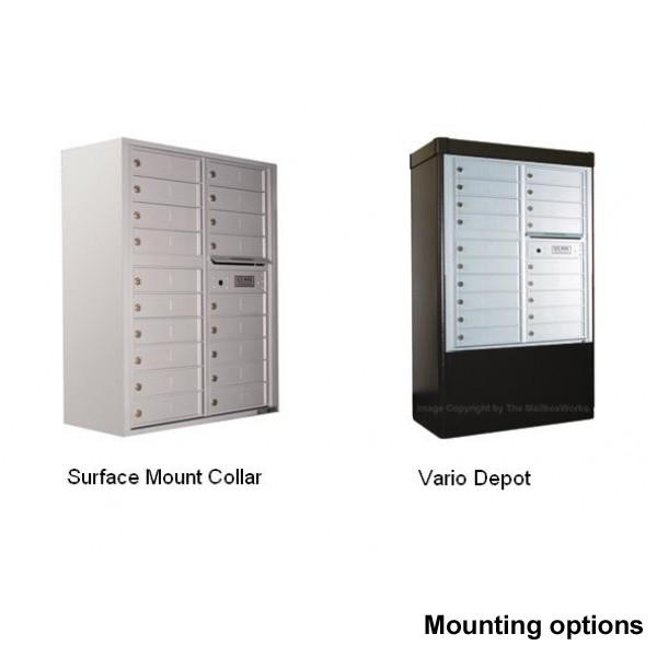 4-tenant doors with 1- parcel locker - Image 7